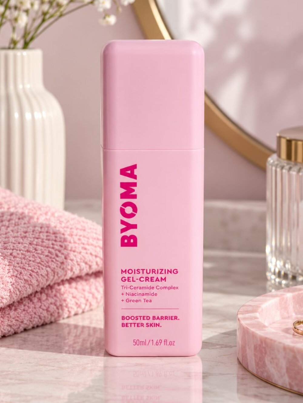 BYOMA Moisturizing Gel Cream Niacinamide Ceramides Oil Free Moisturizer 50ml